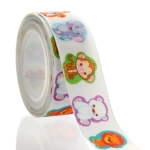 7/8" Zoo Animal Stickers Grosgrain Ribbon