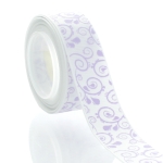 7/8" Lt. Lavender Swirls Grosgrain Ribbon