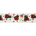 1.5" Ladybugs Grosgrain Ribbon