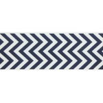 3" Navy Chevron ZigZag Grosgrain Ribbon