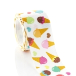 1.5" Sprinkle Ice Cream Cone Grosgrain Ribbon