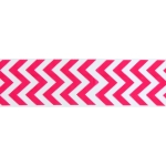 1.5" Shocking Pink Chevron ZigZag Grosgrain Ribbon