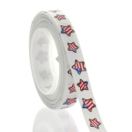 3/8" Patriotic Stars Grosgrain Ribbon