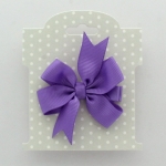 Gray w/ White Polka Dots Hair-Bow Display Cards