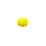 Yellow Softball Flatback Craft Embellishment