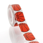 7/8" Basketball Grosgrain Ribbon