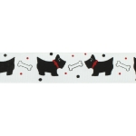 7/8" Scottie Dog Grosgrain Ribbon