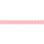 3/8" Pink Scallop Grosgrain Ribbon