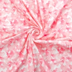 Watercolor Pink Hearts DBP Fabric