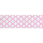 1.5" Pink Quatrefoil Grosgrain Ribbon