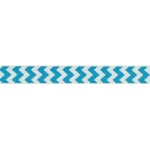 3/8" Turquoise Chevron ZigZag Grosgrain Ribbon