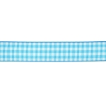 Turquoise Gingham Plaid Ribbon