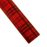 Glitter High Gloss Jelly Felt Sheets Red-Black Tartan Plaid