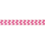 3/8" Hot Pink Chevron ZigZag Grosgrain Ribbon