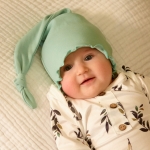 Ruffle Knotted Tail Cotton Beanie Hat