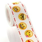 1.5" Social Emoticon Faces Grosgrain Ribbon