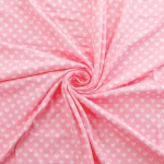 Light Pink White Hearts DBP Fabric