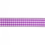 Purple Gingham Plaid Ribbon