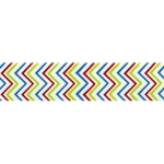 7/8" Primary Stripe Chevron ZigZag Grosgrain Ribbon