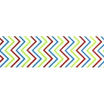 1.5" Primary Stripe Chevron ZigZag Grosgrain Ribbon