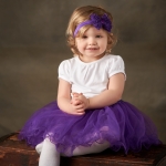 Little Girls Tutu Ruffle Edge 3-Layer (6 mo. - 3T)