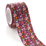 1.5" Amethyst Floral Grosgrain Ribbon