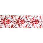 1.5" Red Damask Grosgrain Ribbon