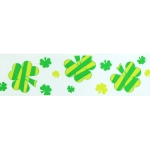 1.5" Lucky Shamrock Grosgrain Ribbon