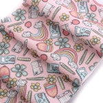 Pastel Back to School Bullet Fabric