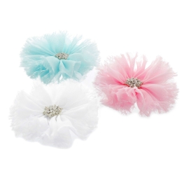 Chiffon Jewel Ballerina Hair Flower