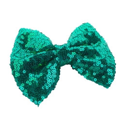 Sequin Tuxedo Hair-Bow Pack - 6pc