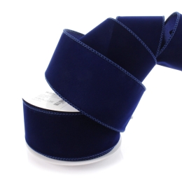 2.5" Wired Suede Velvet Ribbon