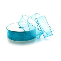 1.5" Wired Sheer Organza Ribbon