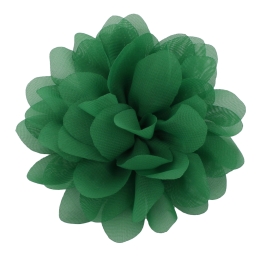 4" Chiffon Rounded Petals Fabric Flower