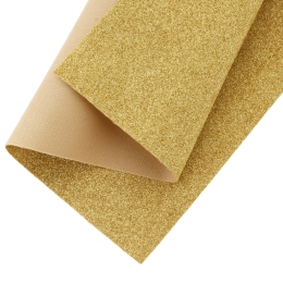 Fine Glitter Fabric Sheet Gold