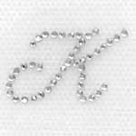 HotFix Iron On Rhinestone Transfer Alphabet Monogram Script - 3/4"