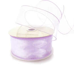 2.5" Wired Sheer Organza Ribbon