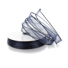 7/8" Wired Sheer Organza Ribbon