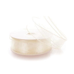 1.5" Wired Sheer Organza Ribbon