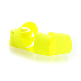 Neon Yellow Textured Grosgrain Ribbon