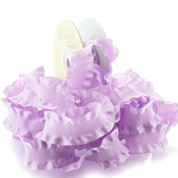 7/8" Satin Double Ruffle Ribbon