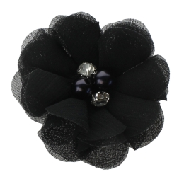 2" Rounded Folded Chiffon Hair Flower