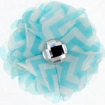 2.75" Folded Chevron Hair Flower