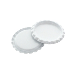 Craft White Flattened Bottle Caps