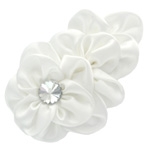 Cascading Satin Rhinestone Hair Flower