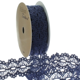 7/8" Ribbon Hole French Lace Trim