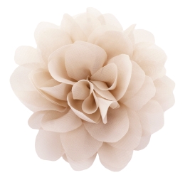 2.5" Chiffon Rounded Petals Fabric Flower