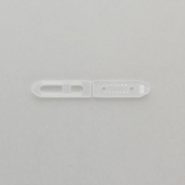 Plastic Hair Barrettes - 30mm Clear