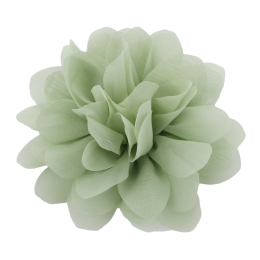 4" Chiffon Rounded Petals Fabric Flower