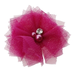 2.5" Folded Tulle Flower